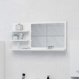 vidaXL Kopalniško ogledalo belo 90x10,5x45 cm iverna plošča, (20580062) | Shoptok.si