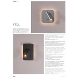  Redo 01-2978 - LED zidno svetlo QUDA LED/6W/230V + LED/3W CRI 90 hrom | Eponuda.com