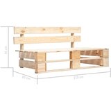 vidaXL 4-dijelna garnitura od paleta s jastucima impregnirana borovina | shoptok.hr