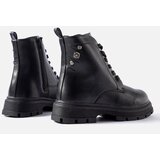 Gemre Graphite insulated girls' lace-up ankle boots Basara | Shoptok.si