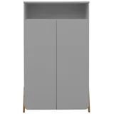 dvokrilni ormar za dječju sobu MB23, 100x50x176 cm - Sivi