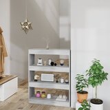 vidaXL knjižna omara/pregrada siva sonoma hrast 80x30x103 cm Cene