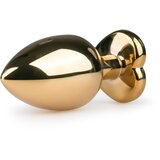 EasyToys - Anal Collection Metalni analni čep No. 8, zlatan/ružičasti | shoptok.hr
