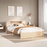 vidaXL Krevet s regalom za knjige bez madraca 120x200 cm od borovine Cijene