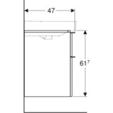 Geberit Ormarić Smyle Square 118,4x61,7x47 500.355.00.1 Cene