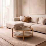Hanah home klub sto Golf 100, 100 cm, hrast / sivi / mermer | Eponuda.com