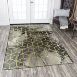 Sa gumenom podlogom 120x180cm - 3D kocke sivi, TG-1049