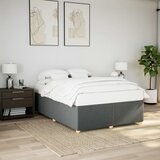  Okvir za krevet bez madraca tamnosivi 140 x 190 cm od tkanine | shoptok.hr
