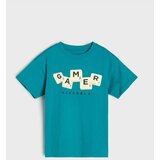 Sinsay Pamučna majica dugih rukava s natpisom Scrabble | shoptok.hr