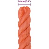  Delovna vrv oranžna 24 mm 25 m polipropilen | Shoptok.si