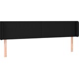  Uzglavlje s ušima crno 183x16x78/88 cm od tkanine | shoptok.hr