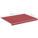  Zamjenska tkanina za tendu bordo 4 x 3 m | shoptok.hr