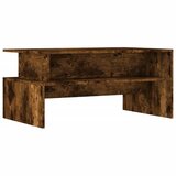 vidaXL Klubska mizica dimljeni hrast 90x55x42,5 cm inženirski les, (21298441) Cene