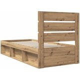  Krevetna konstrukcija Umjetnička hrastovina 100 x 200 cm | shoptok.hr