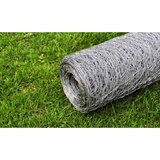  Mrežna ograda od pocinčanog čelika za kokoši 25 x 0,5 m srebrna | shoptok.hr