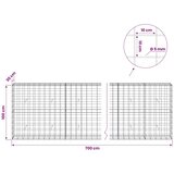  Gabion s žicom debljine 5 mm i mrežom 10x10 cm 700x30x100 cm - 30 cm 100 cm 700 cm | shoptok.hr