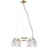  ITALUX PND-40814-6-HBR - Luster na sajli SIMONA 6xE14/40W/230V zlatni | Eponuda.com