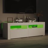 TV ormarić s LED svjetlima bijeli 120 x 35 x 40 cm | Eponuda.com