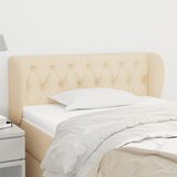 vidaXL Uzglavlje s ušima krem 93x23x78/88 cm od tkanine Cijene