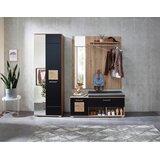 XORA PREDSOBA črna, hrast artisan | Shoptok.si
