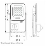  LED REFLEKTOR IK03 10 W 6500K SENZOR Cene