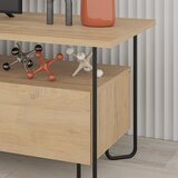 Marckeric TV komoda u dekoru hrasta u prirodnoj boji 150x45 cm Dilly – | shoptok.hr