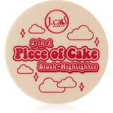 J.Cat Beauty 2 In 1 Piece Of Cake rdečilo z osvetljevalcem odtenek 103 McFlirty 12.1 g Cene