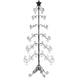  Kovinska novoletna jelka za dekoracijo črna 215 cm, (20887147) Slike