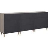  Set ormarića za kupaonicu 3 pcs Siva i zlatna 180 x 33 x 75 cm | Eponuda.com