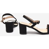 Resti Black sandals on a post, Usopi - Footwear | shoptok.hr