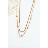 Kesi Women's snake chain with butterflies, gold Cene