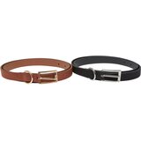Urban Classics Slim synthetic velour leather belt 2 pcs black/silver + brown/gold | ePonuda.com