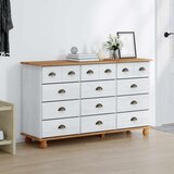  Komoda ASKIM Bijelo 79 x 40 x 133,5 cm Čvrsto borovo drvo | shoptok.hr