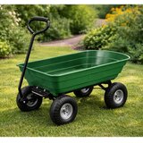 Lean Toys Vrtna transportna kolica, odvojiva nagibna pladanj, zelena, 120 kg | shoptok.hr