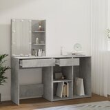  LED toaletni stolić s ormarićem boja betona konstruirano drvo | shoptok.hr