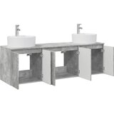  Set ormarića za kupaonicu 3 kom. Betonska siva - Betonska siva | shoptok.hr