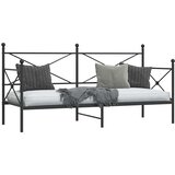 Dnevni krevet bez madraca crni 75x190 cm čelik | Eponuda.ba