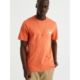 WE Fashion Majica bež / svetlo rdeča | Shoptok.si