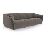 Cosmopolitan Design Rjava žametna sedežna garnitura 292 cm Tokyo – | Shoptok.si
