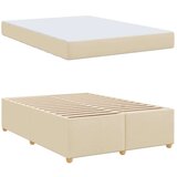  Konstrukcija postelje z vzmetnico krema 160 x 200 cm blago, (5000126730) | Shoptok.si
