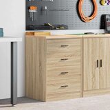 vidaXL Garažna omara za shranjevanje 60x51x85 cm trdna borovina | Shoptok.si