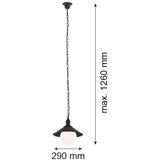  Argon 3285 - Spoljašnji luster ERBA BIS 1xE27/60W/230V | Eponuda.com