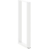  Noge za barski stol U-oblika 2 kom Bijele 50 x (100-101) cm Čelik | shoptok.hr