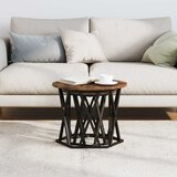  Bocni stol 2 pcs Dimljeni hrast Inženjerska drva i čelik | shoptok.hr