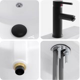  Umivaonik za kupaonicu Mat Crna 42 x 40 x 16,5 cm Metal | shoptok.hr