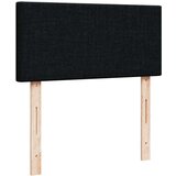  Otomanski okvir kreveta s madracima crni 200x200cm od tkanine | shoptok.hr
