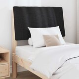 vidaXL tapecirani uzglavlje crna 75 cm čvrsto borovo drvo | shoptok.hr