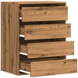  Kutna komoda s ladicama boja artisian hrast 60x41x76 cm drveni | shoptok.hr