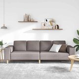  Kauč za dnevni boravak Sivo-smeđa 250 x 77 x 76 cm Poliester | Eponuda.ba