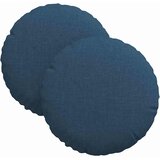  Jastučići za sjedenje 2 pcs Plava Ø30 x 13 cm tkanina | Eponuda.com